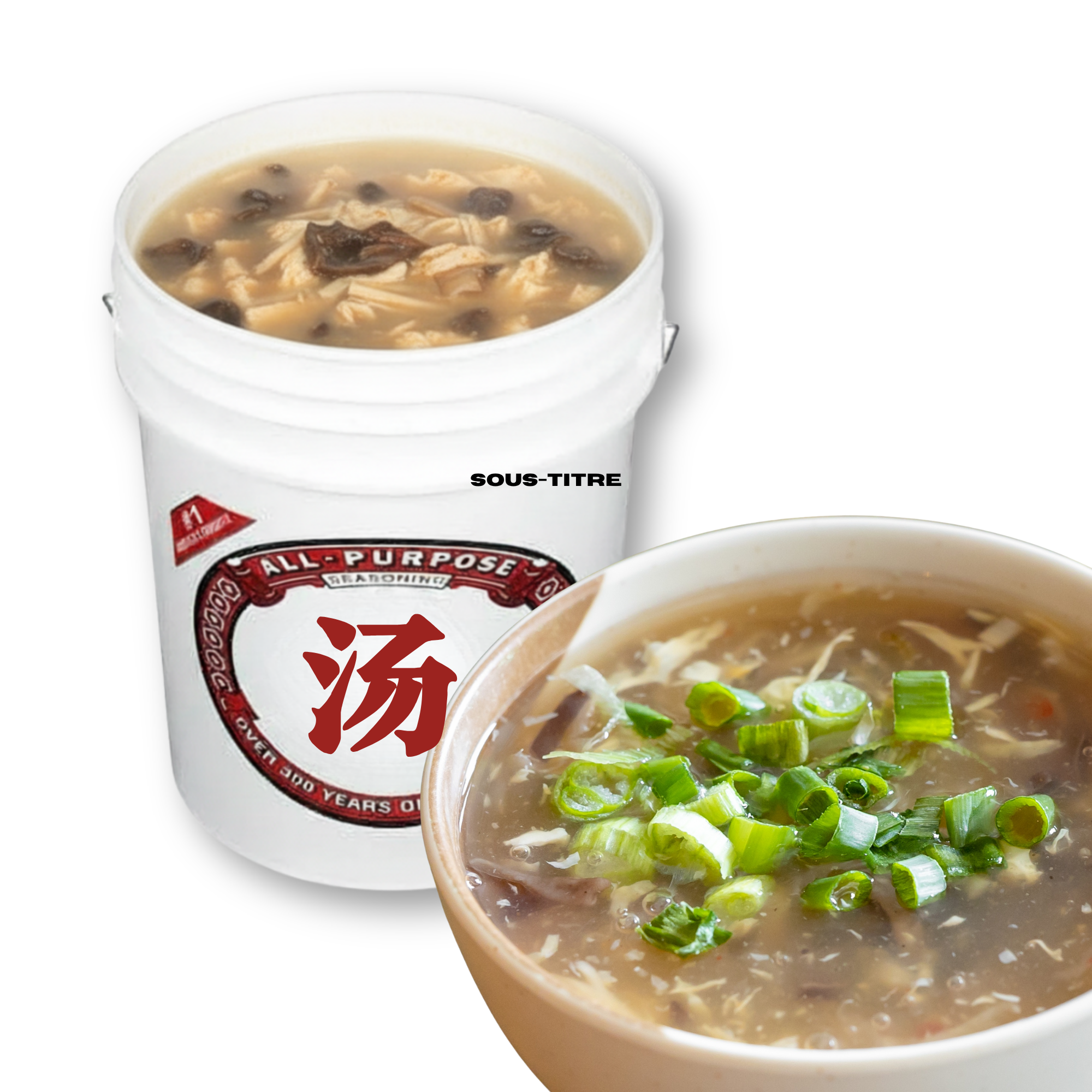 酸辣汤 (1桶) / Hot & Sour Soup (1 bucket, not weighed)