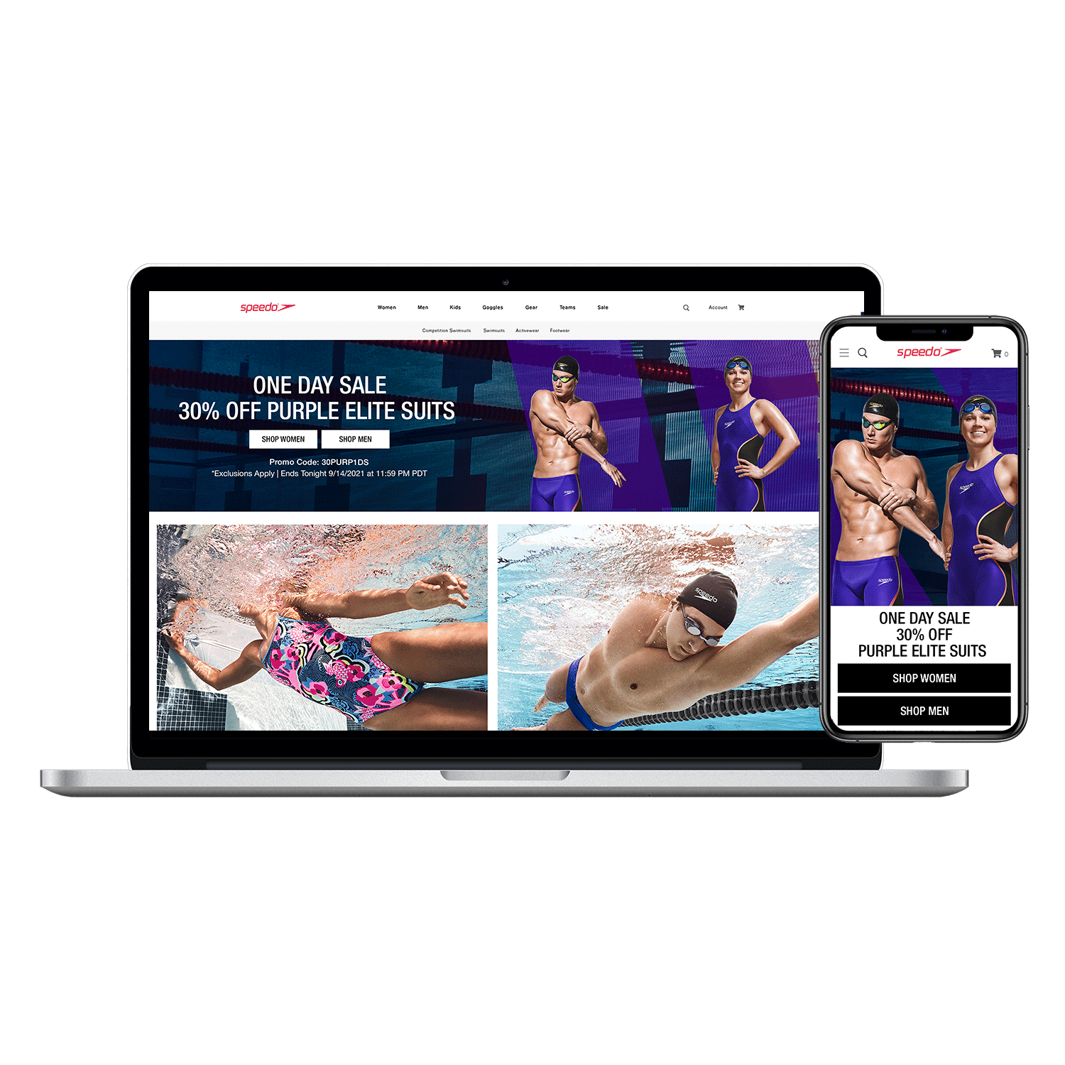 Athletic Swim Case Study Landing Page