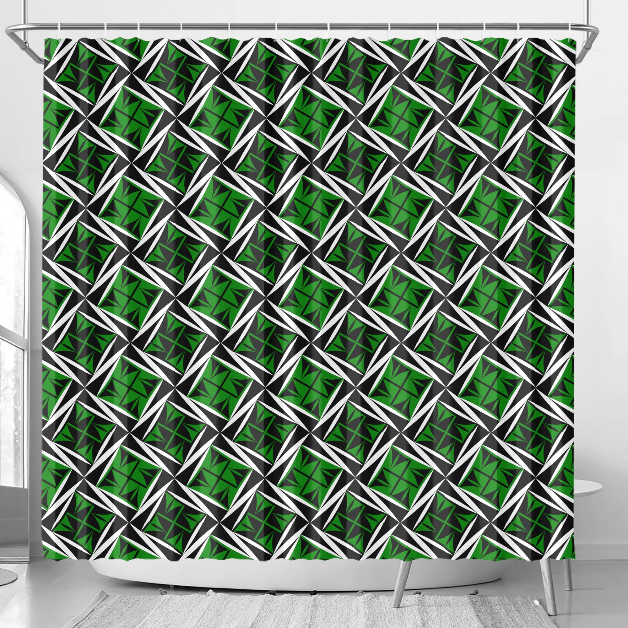 Sacred Winds in Green Shower Curtain
