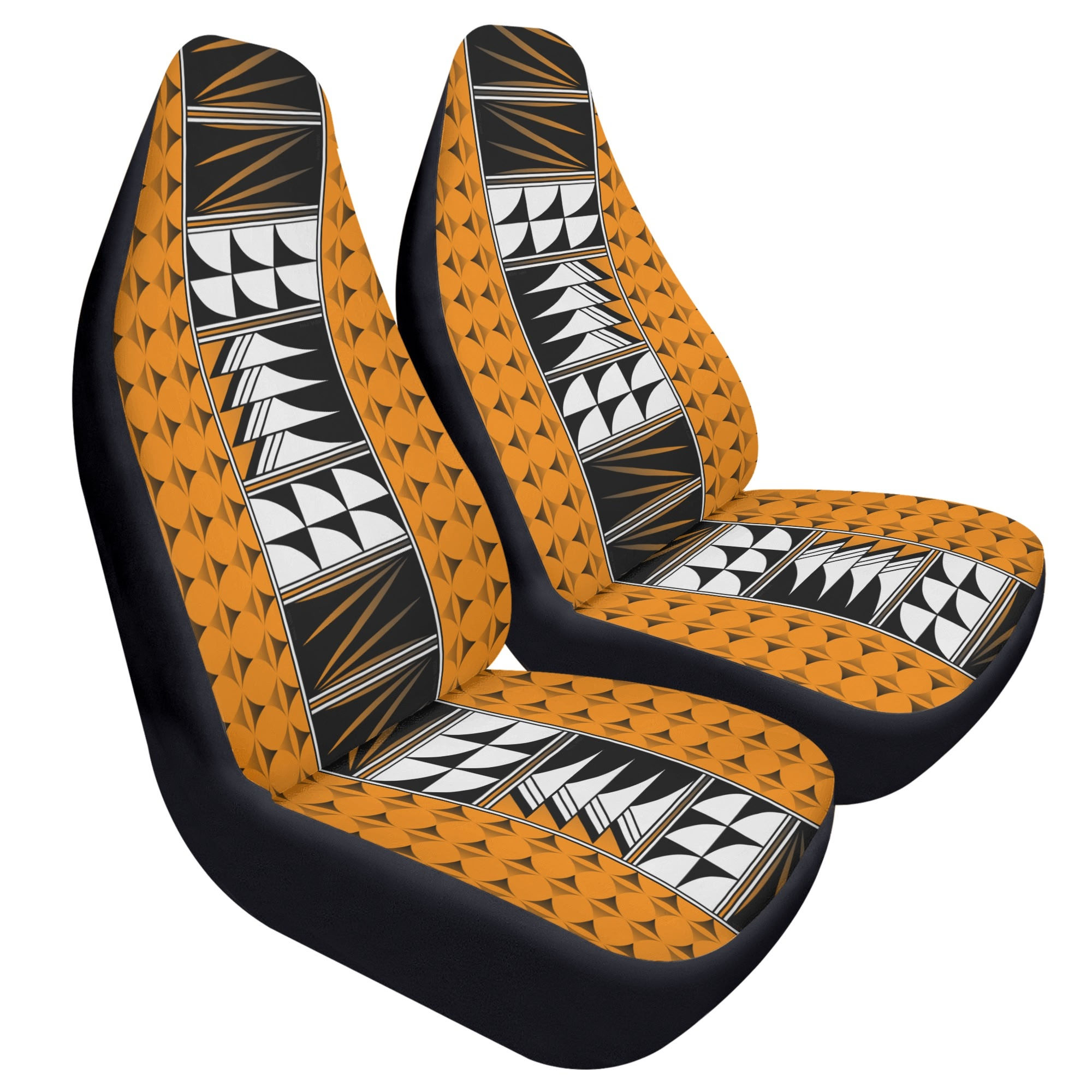 Feather Blessings on Yellow Auto Seat Covers