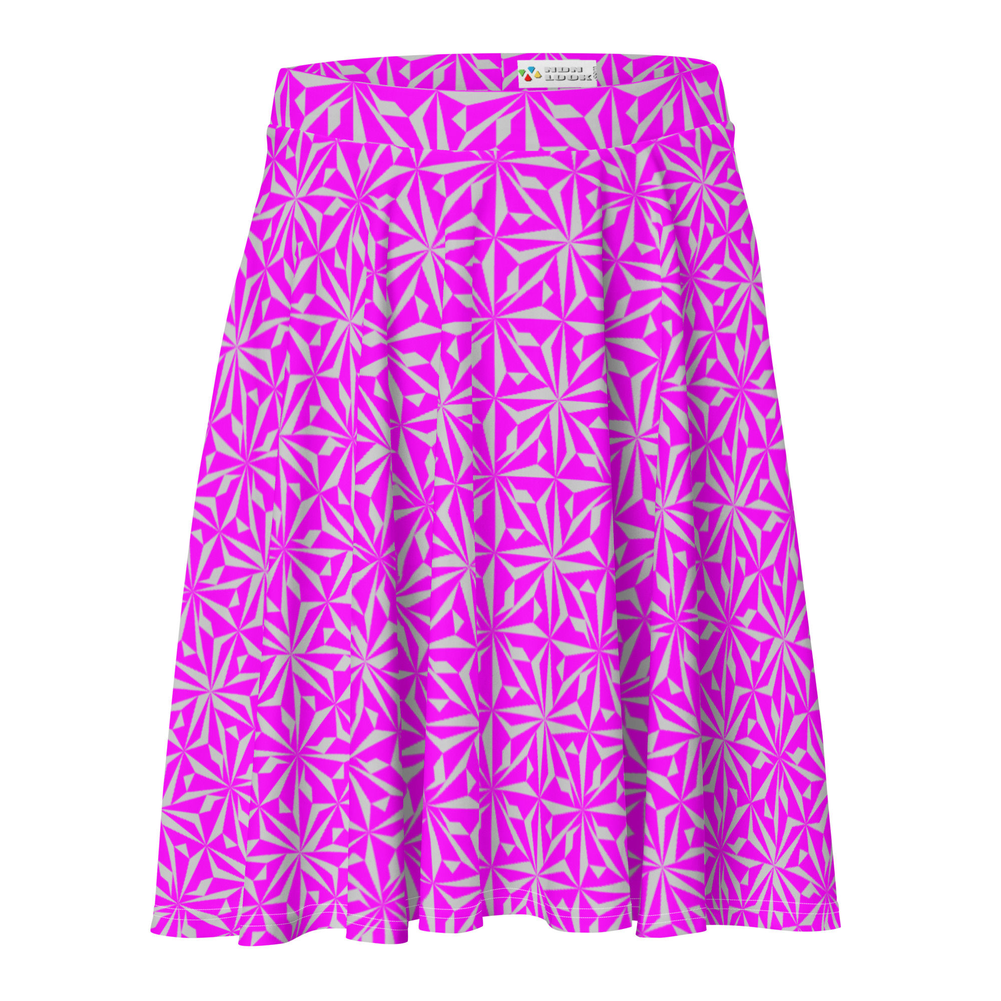 Native Stars in Pink Skater Skirt
