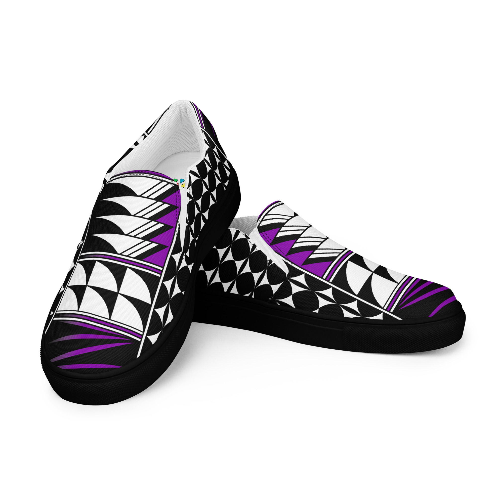 Southwest Sunrise - Purple - Women’s slip-on canvas shoes