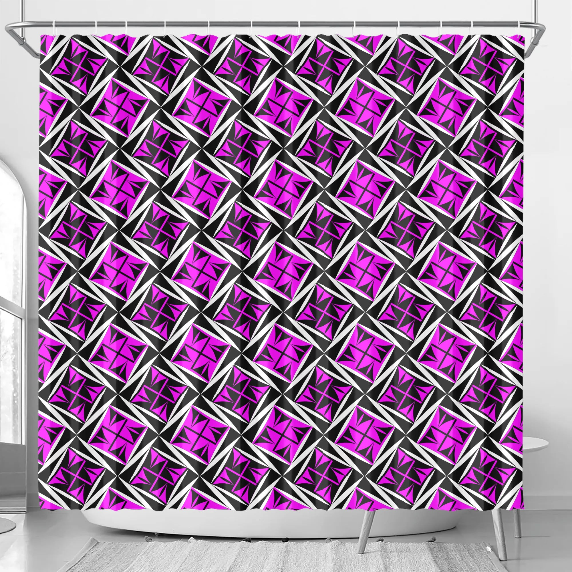 Sacred Winds in Pink Shower Curtain