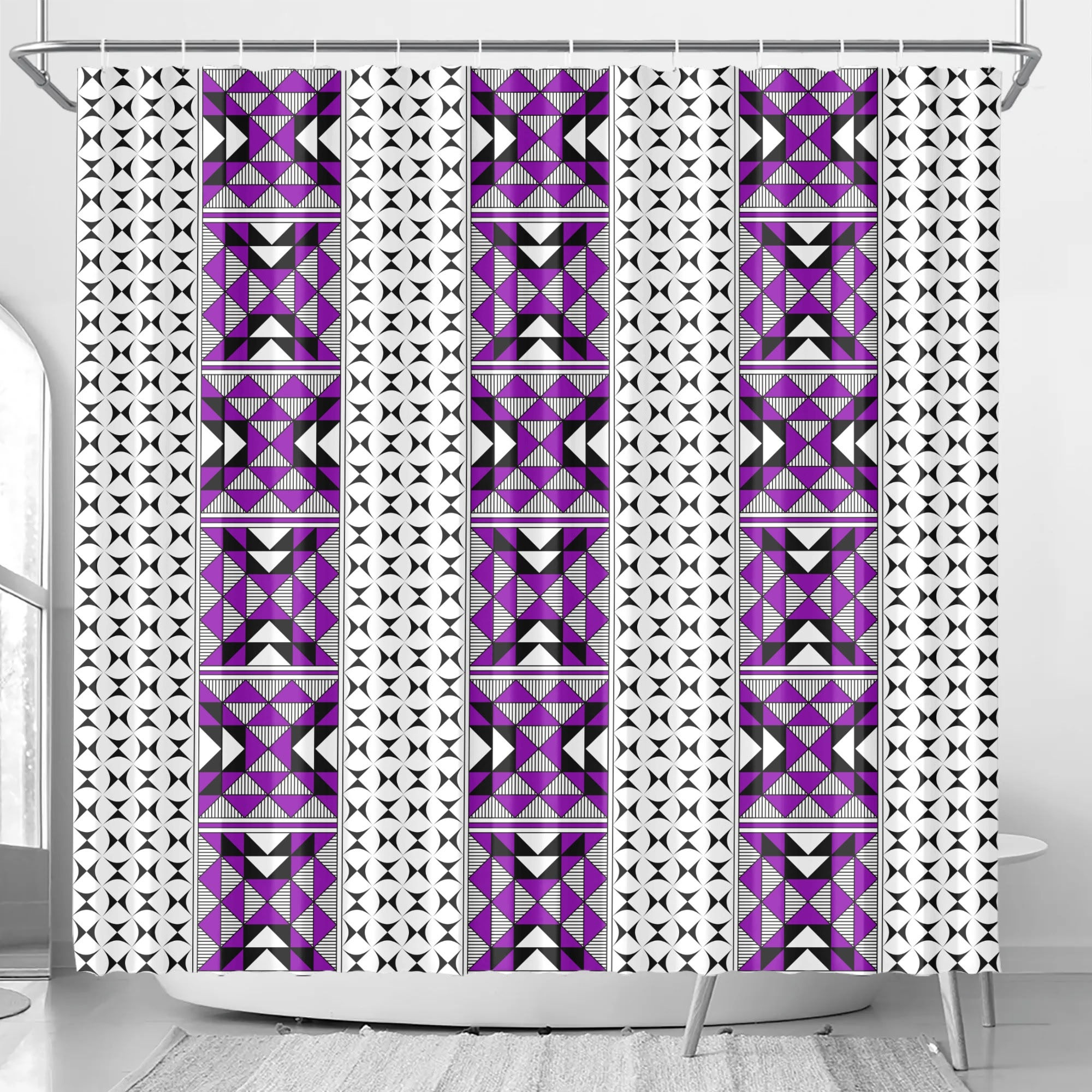 Sacred Mountains in Purple Shower Curtain