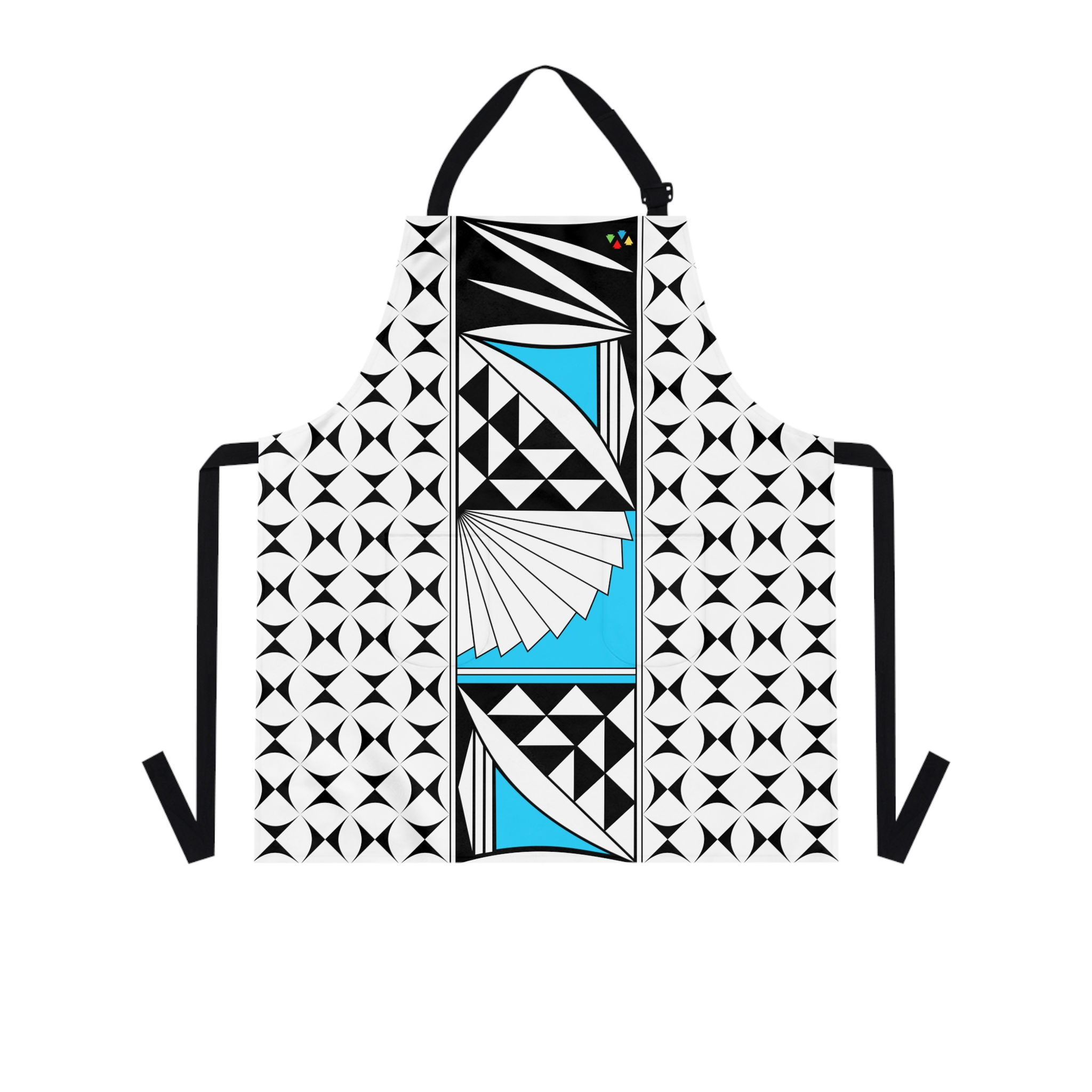 Turquoise Southwest Sunrise Two Pocket Apron