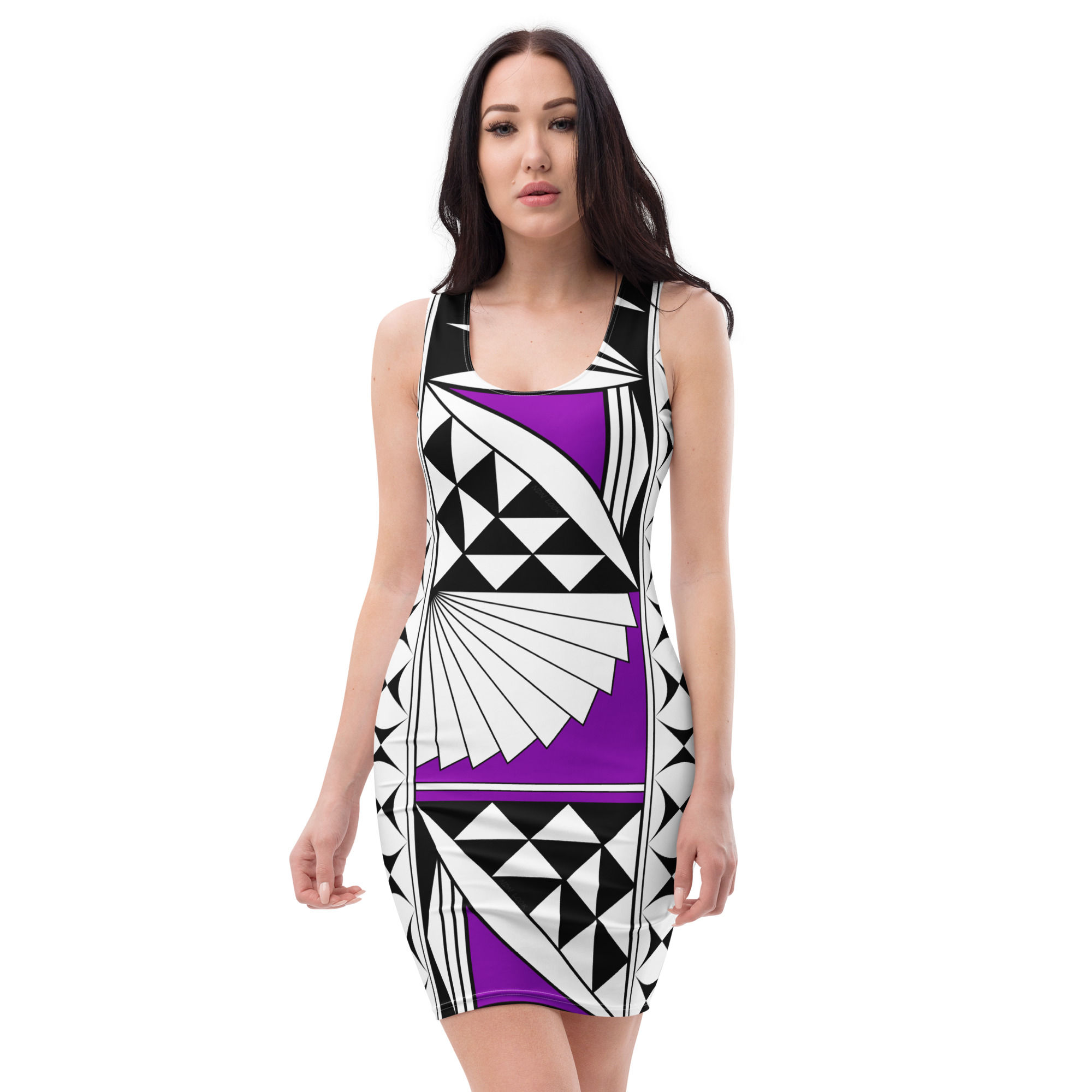 Southwest Sunrise in Purple Bodycon Dress