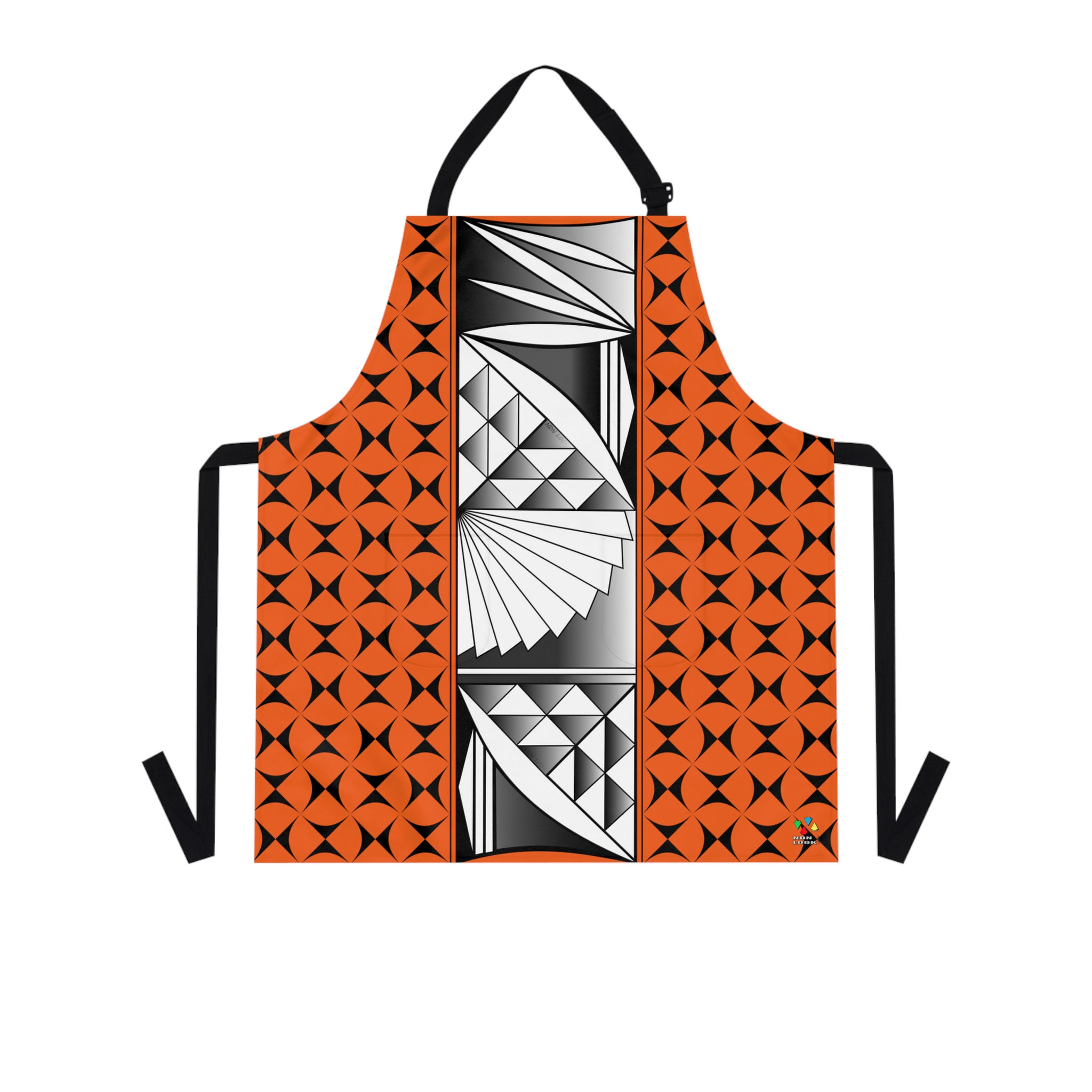 Chrome Sunrise in Orange Two Pocket Apron