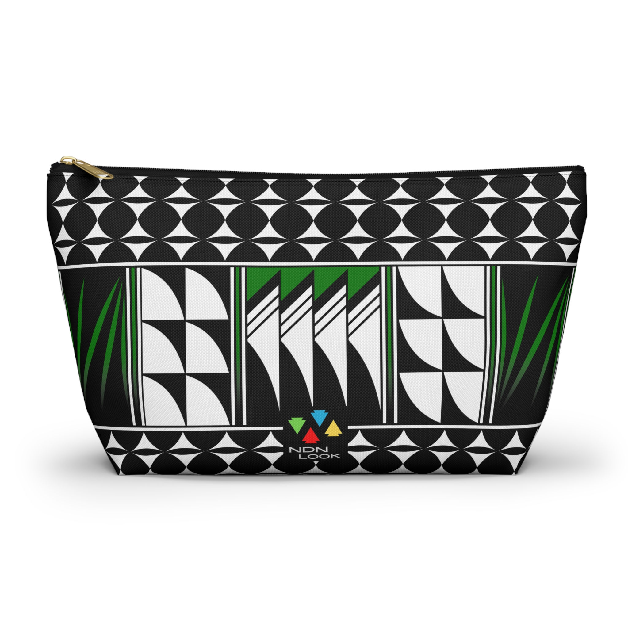 Blessed Feathers in Green Pouch w T-bottom