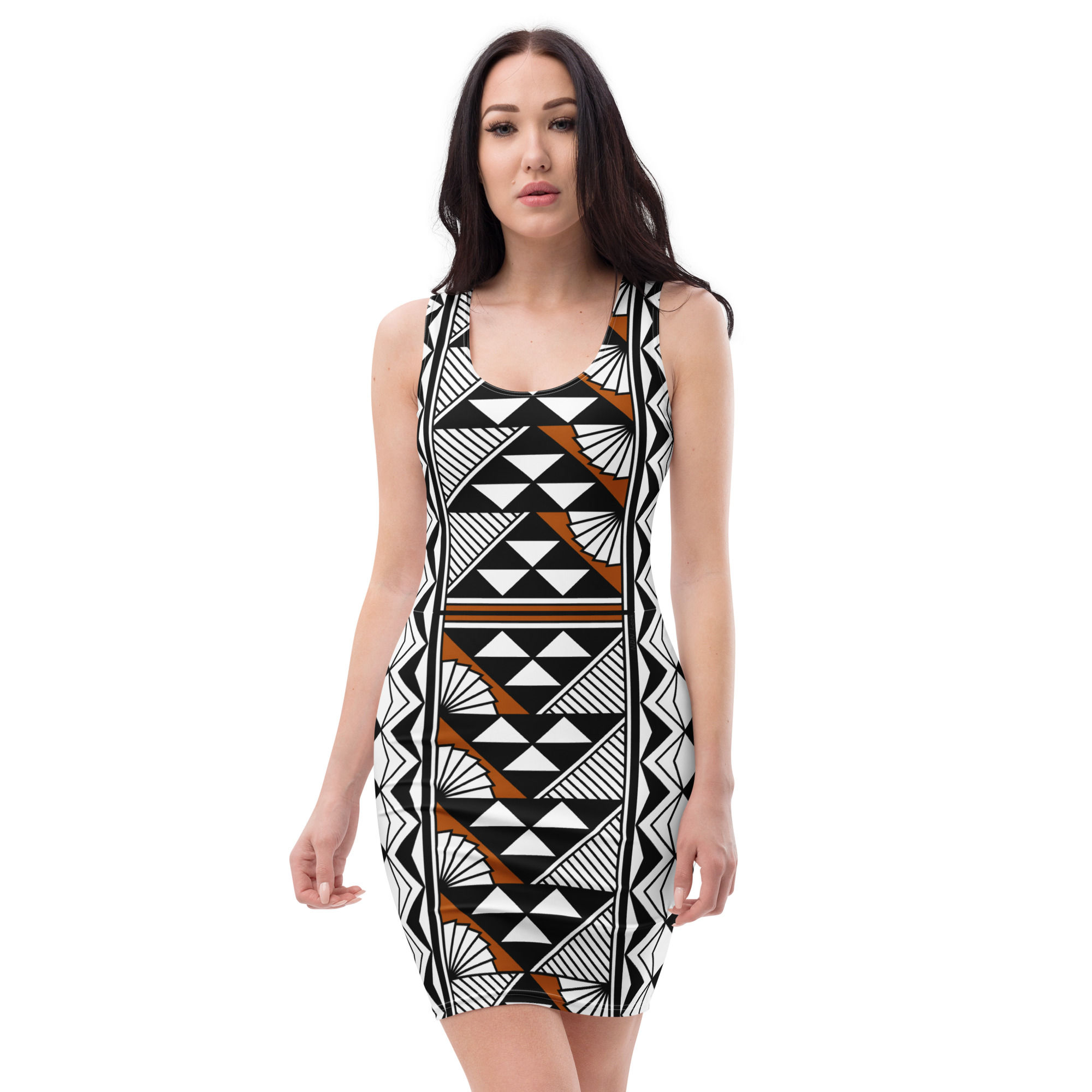Sun and Rain in Rust Bodycon Dress