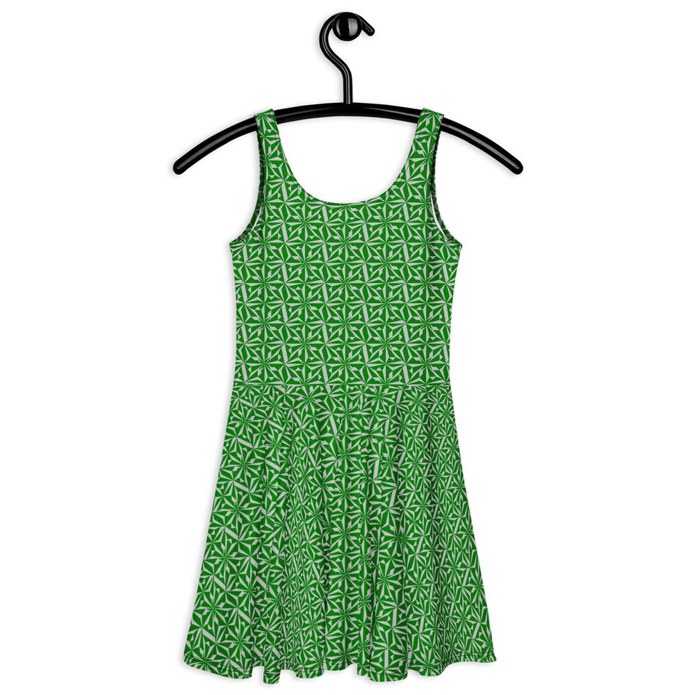 Native Stars in Green Skater Dress | NDN Look Native Stars in Green Skater Dress | NDN Look