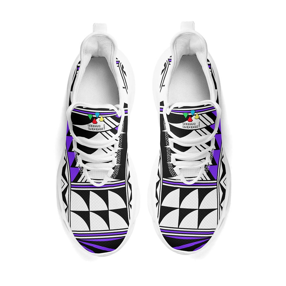 Thumbnail: Feather Blessings in  Purple Performance Walkers