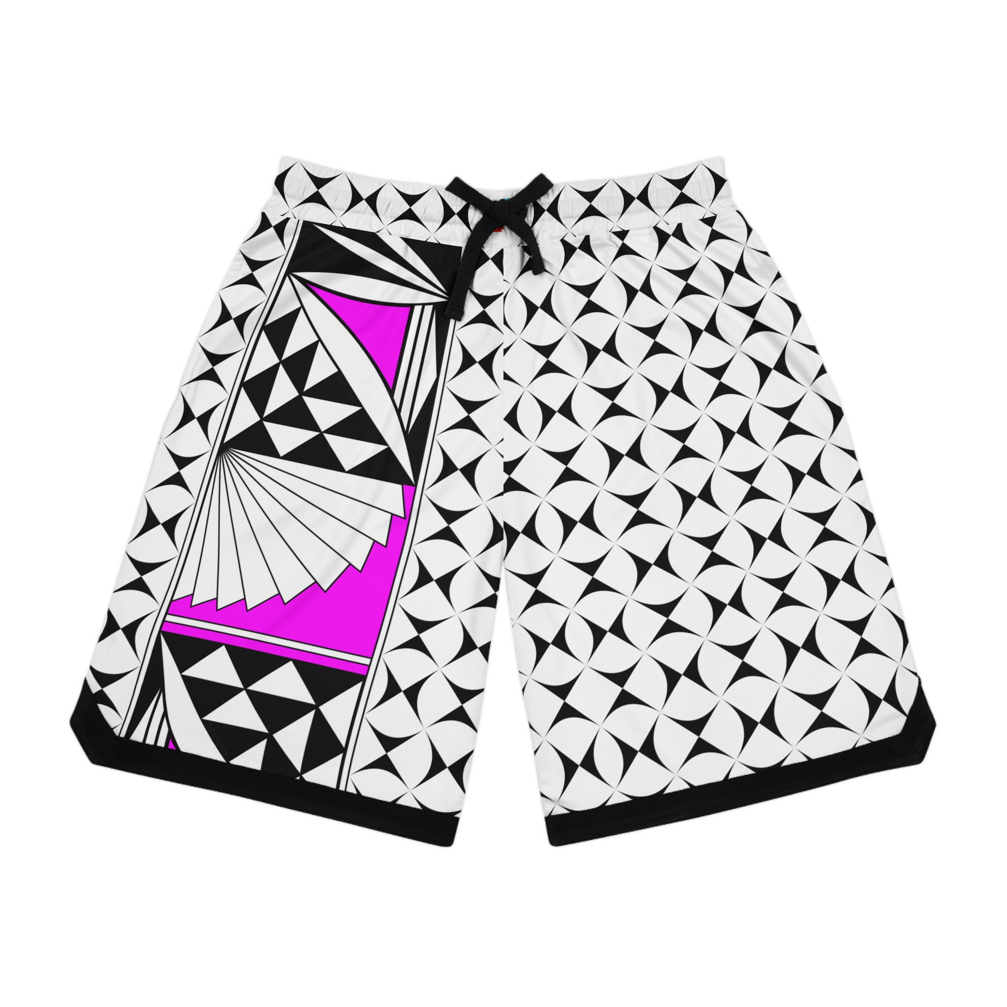 Southwest Sunrise in Pink Basketball Rib Shorts