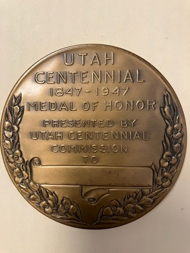 University of Utah ユタ州立大 鉱山・鉱物産業学部 記念メダル Utah Centennial Medallion - 1947 | New Dedham Art