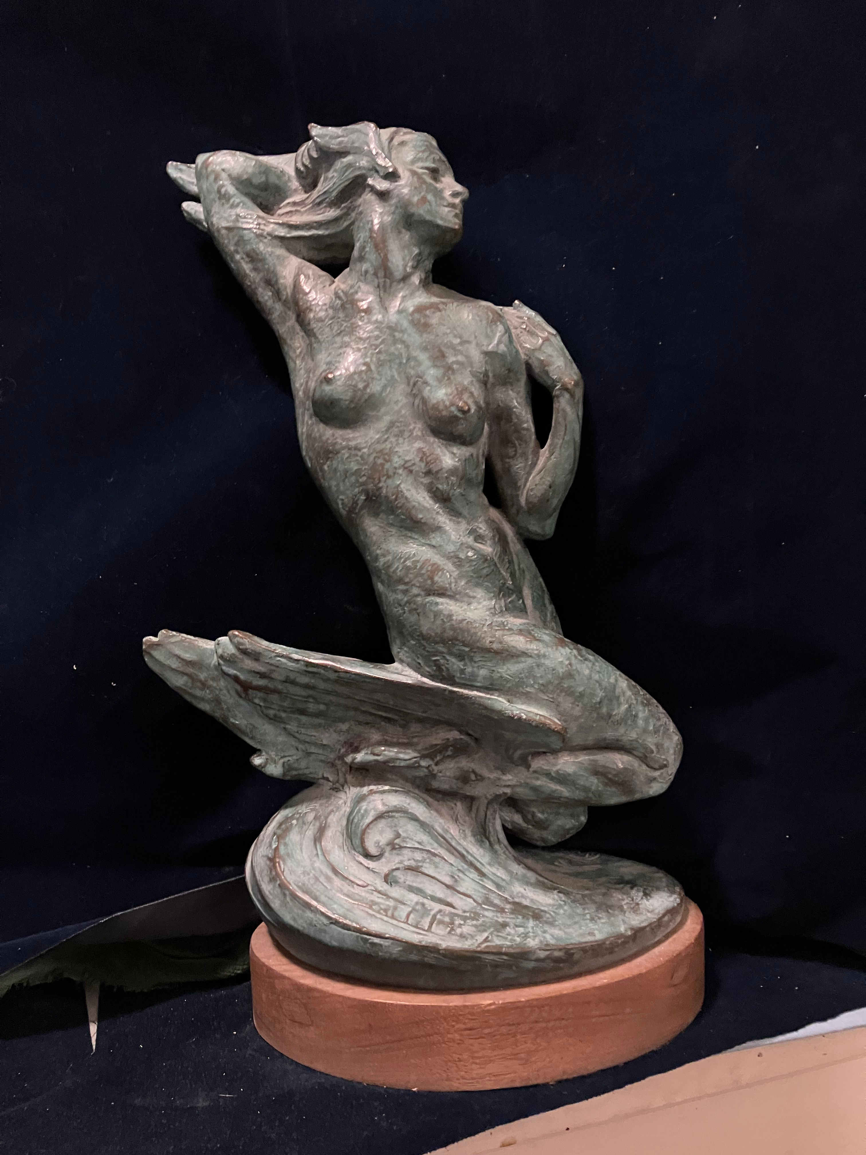 Spirit of the Wind (Zephyr) sculpture by Avard T. Fairbanks, Bronze casting