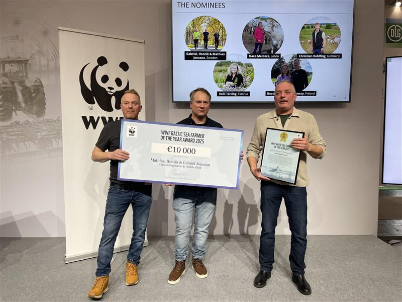 Bröderna Jonsson till vinnare av priset Årets Östersjöbonde-och Östersjön jublar