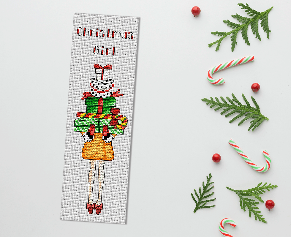 Thumbnail: Christmas Girl Bookmark Pattern