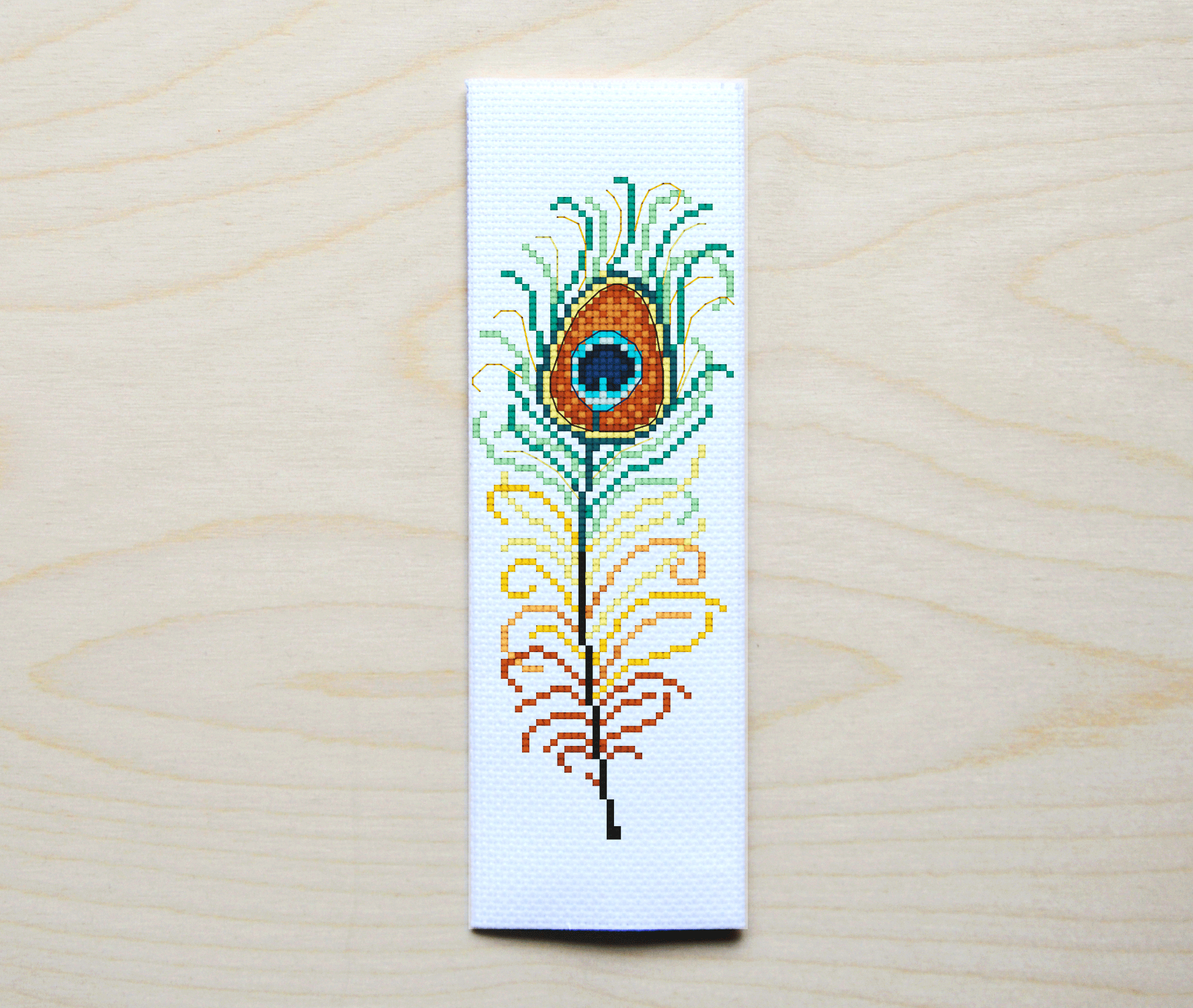 Peacock Feather Bookmark PDF Pattern