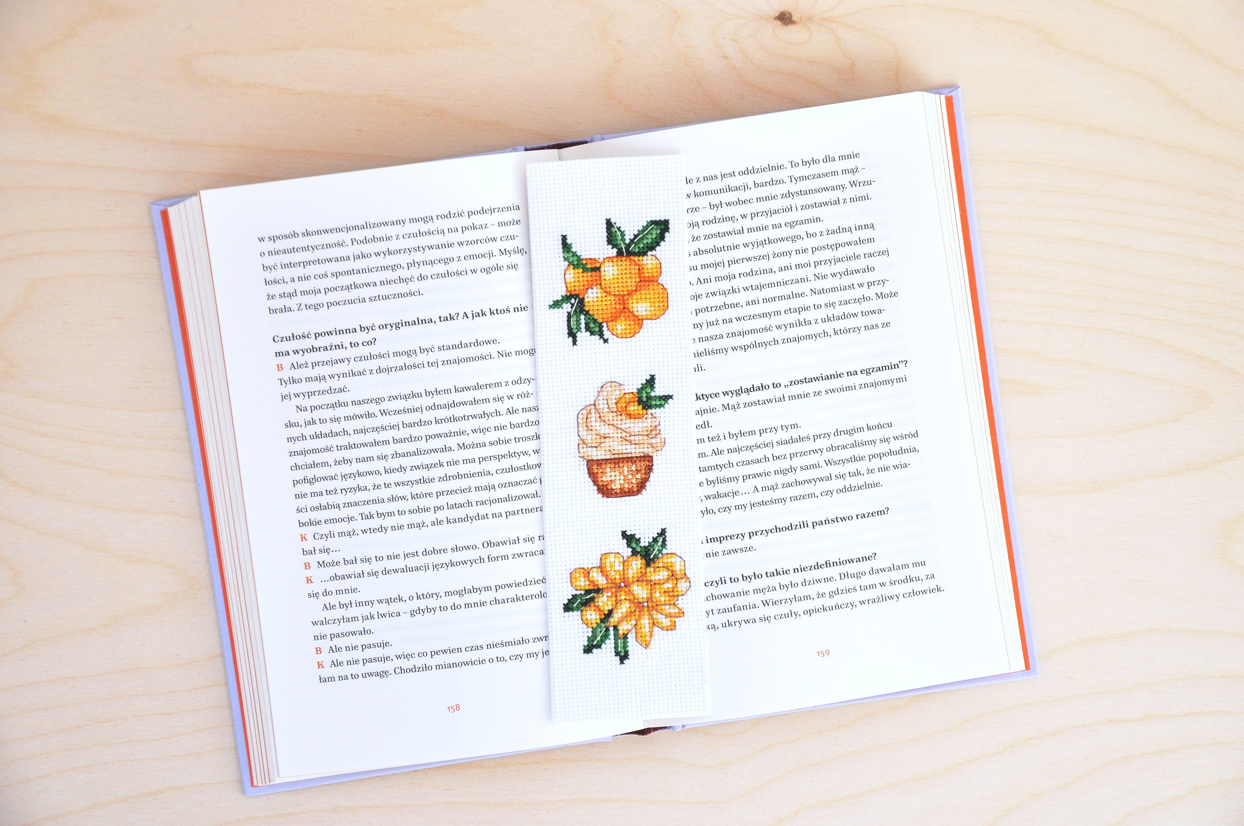 Oranges Bookmark PDF Pattern