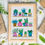 Thumbnail: 2 Cross Stitch Patterns PDF, Bookmark and Picture, Housplants Indoor Plants