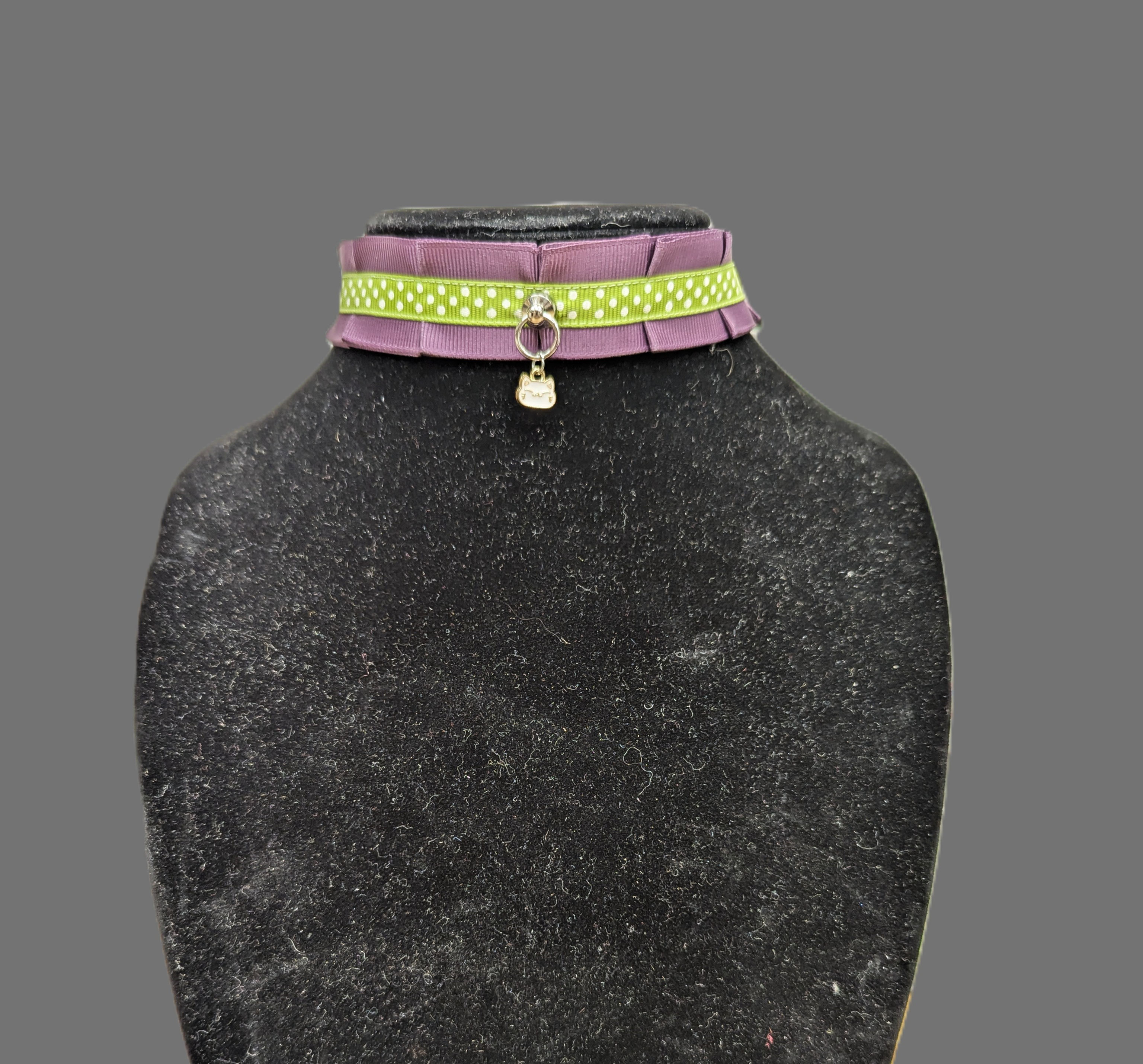 Purple and Green Collar