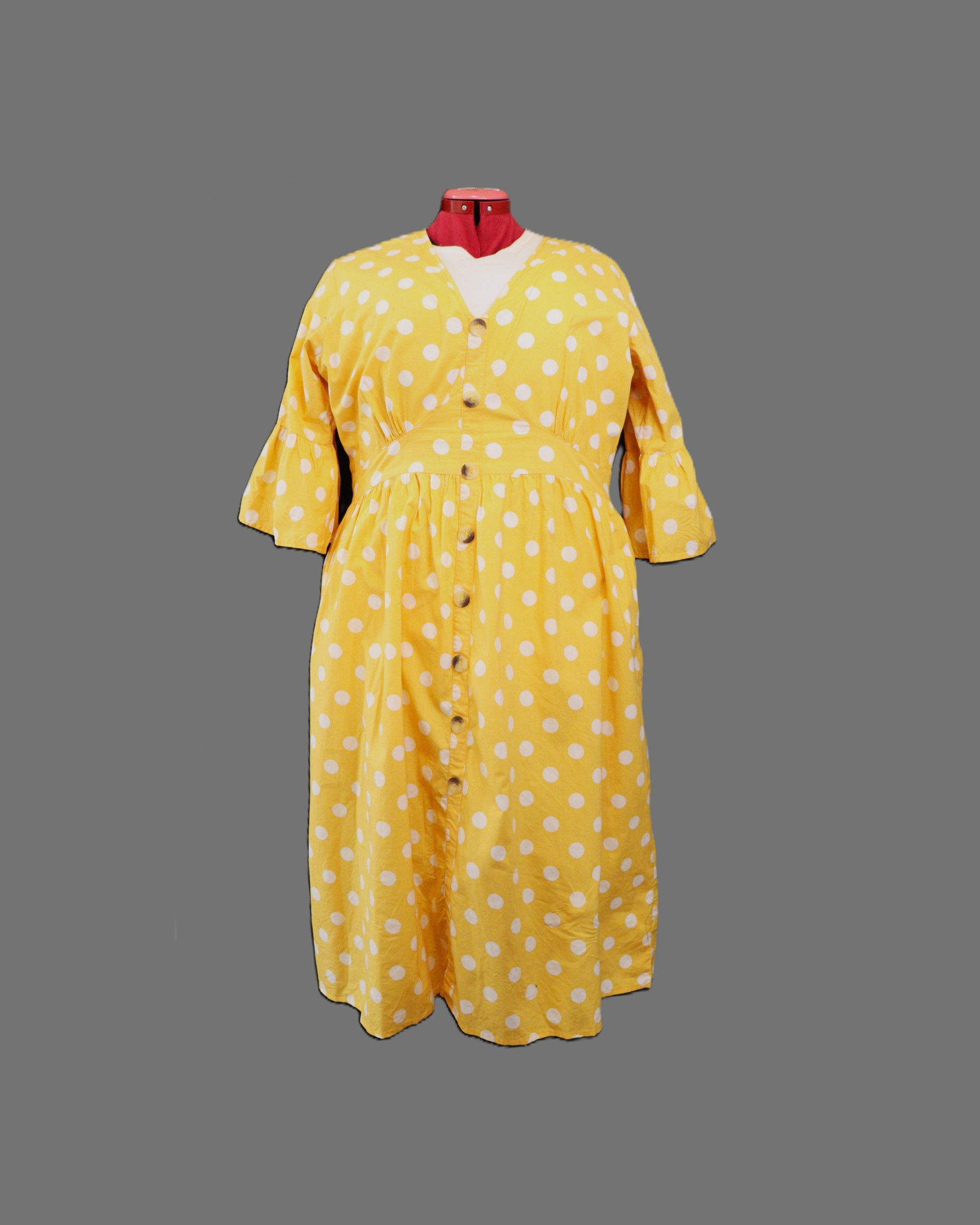 Yellow Polka Dot Dress
