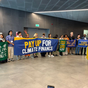 Climate finance protest at bonn intersessionals