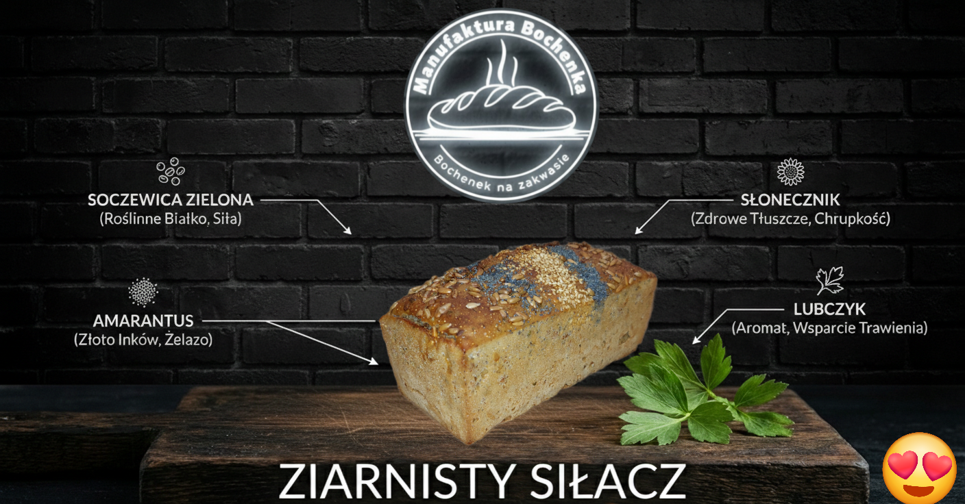 Żytni Bochenek ziarnisty siłacz