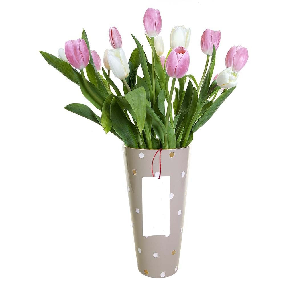 Ceramica con 24 Tulipanes