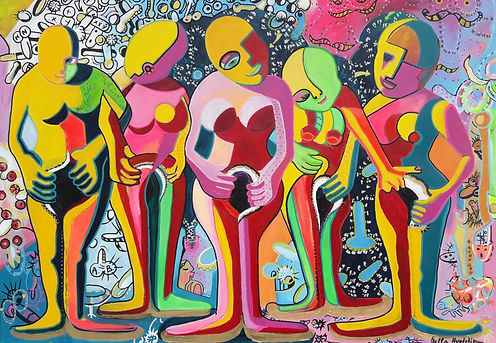 First position. Mixed technique on canvas 100x70.jpg