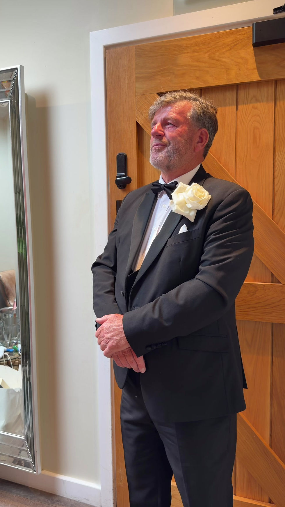 Father of the bride first look