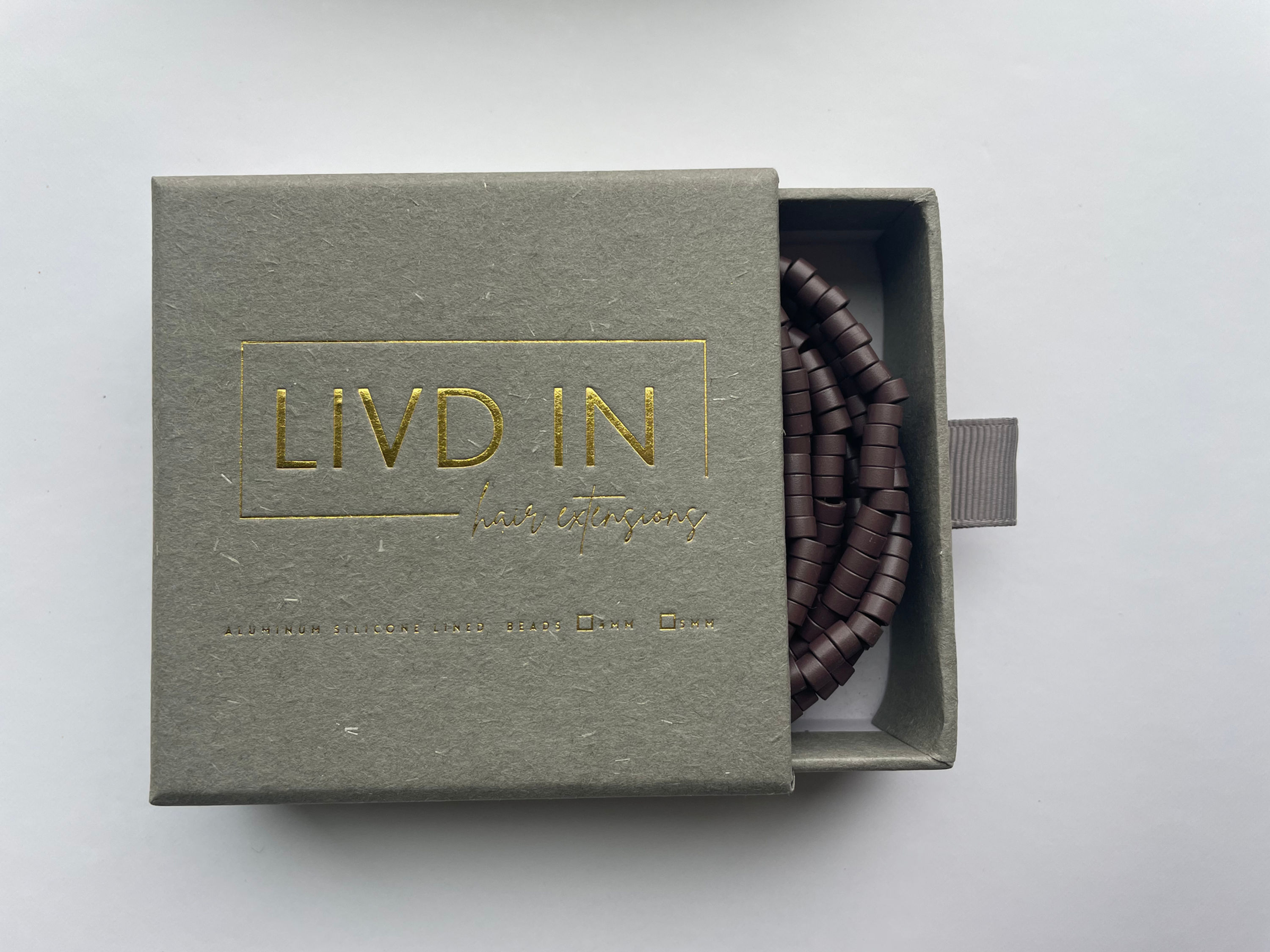 Chocolate Brown -  1000 Pre-Loaded Hair Extension Beads