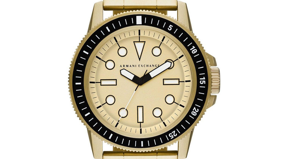 Armani Exchange Gold Stainless Steel Quartz Watch