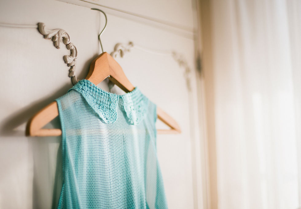 Blue Dress Hanger