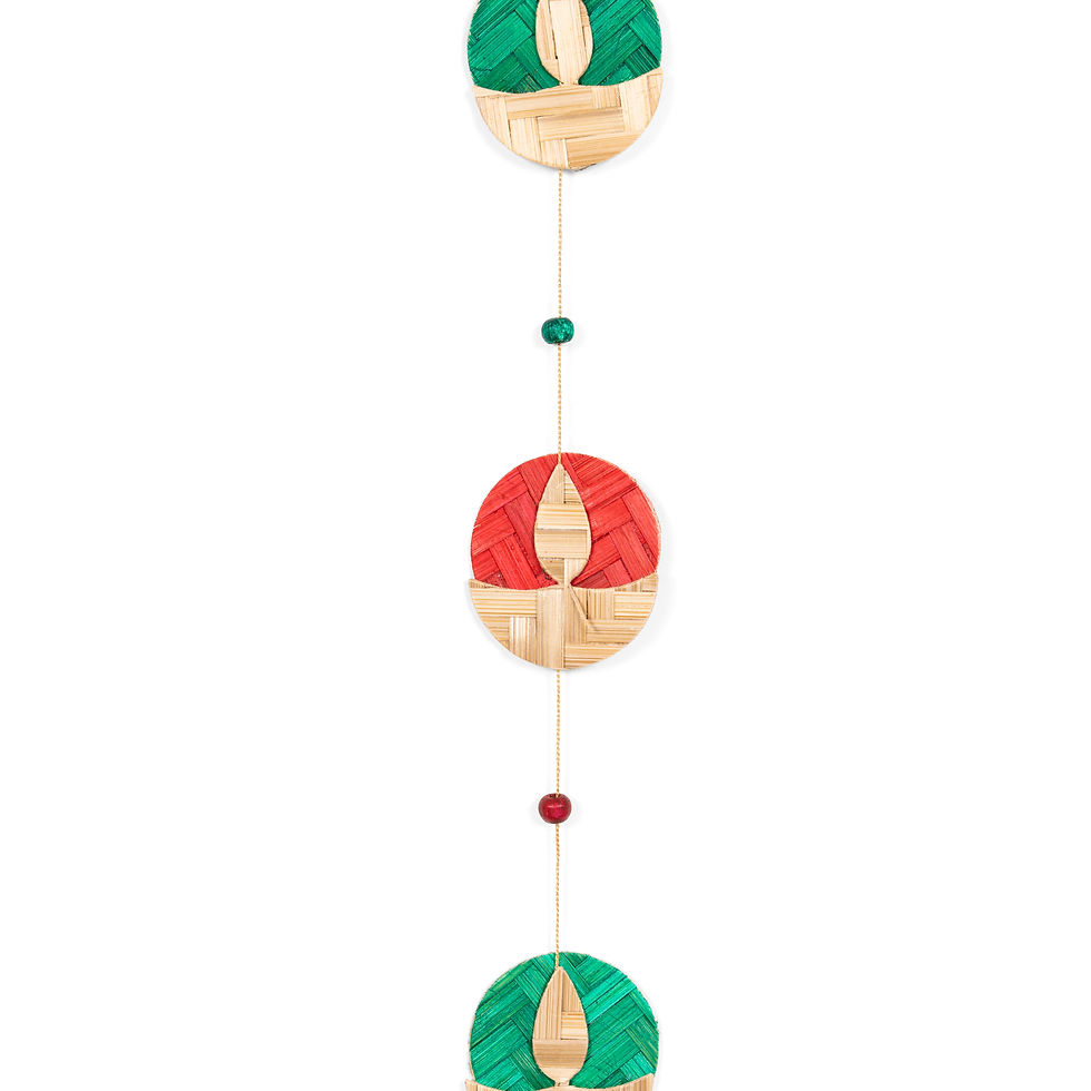 Thumbnail: Chanda Handcrafted Bamboo Streamers - Set of 2