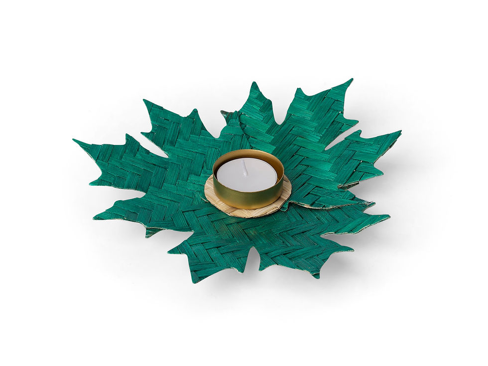 Thumbnail: Bamboo Maple Tea Light Holder