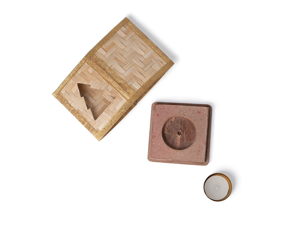 Thumbnail: Bamboo Merry Tree Tea Light Holder