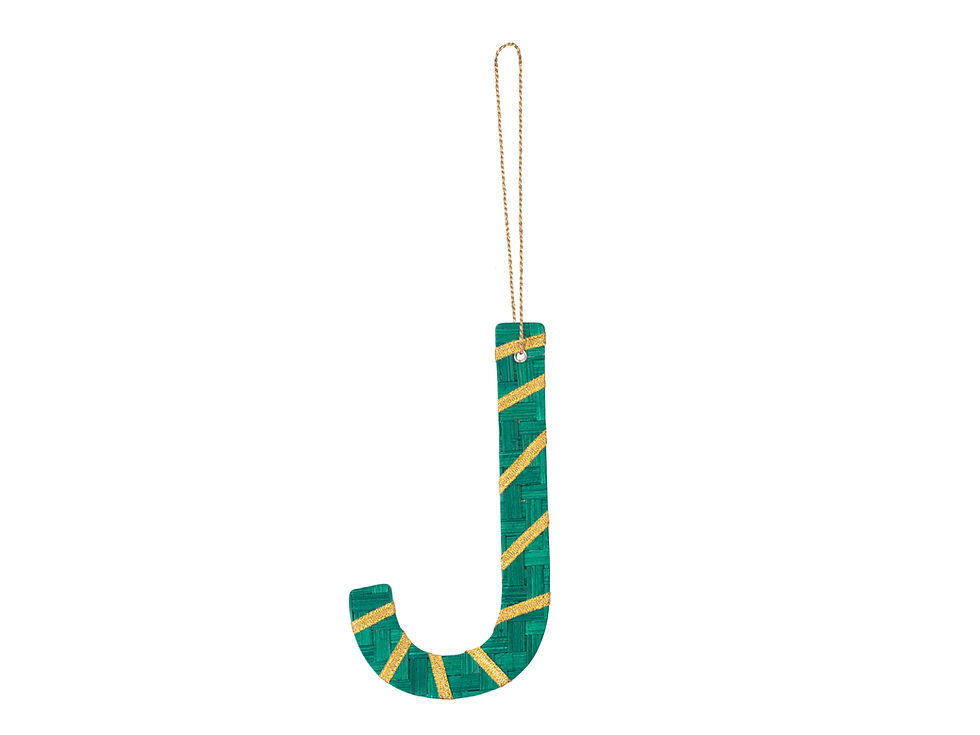 Thumbnail: Bamboo Candy Cane Hanging | Set of 6 (Assorted Colors)