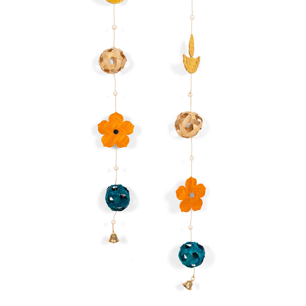 Utsav Handcrafted Bamboo Streamers - Set of 2