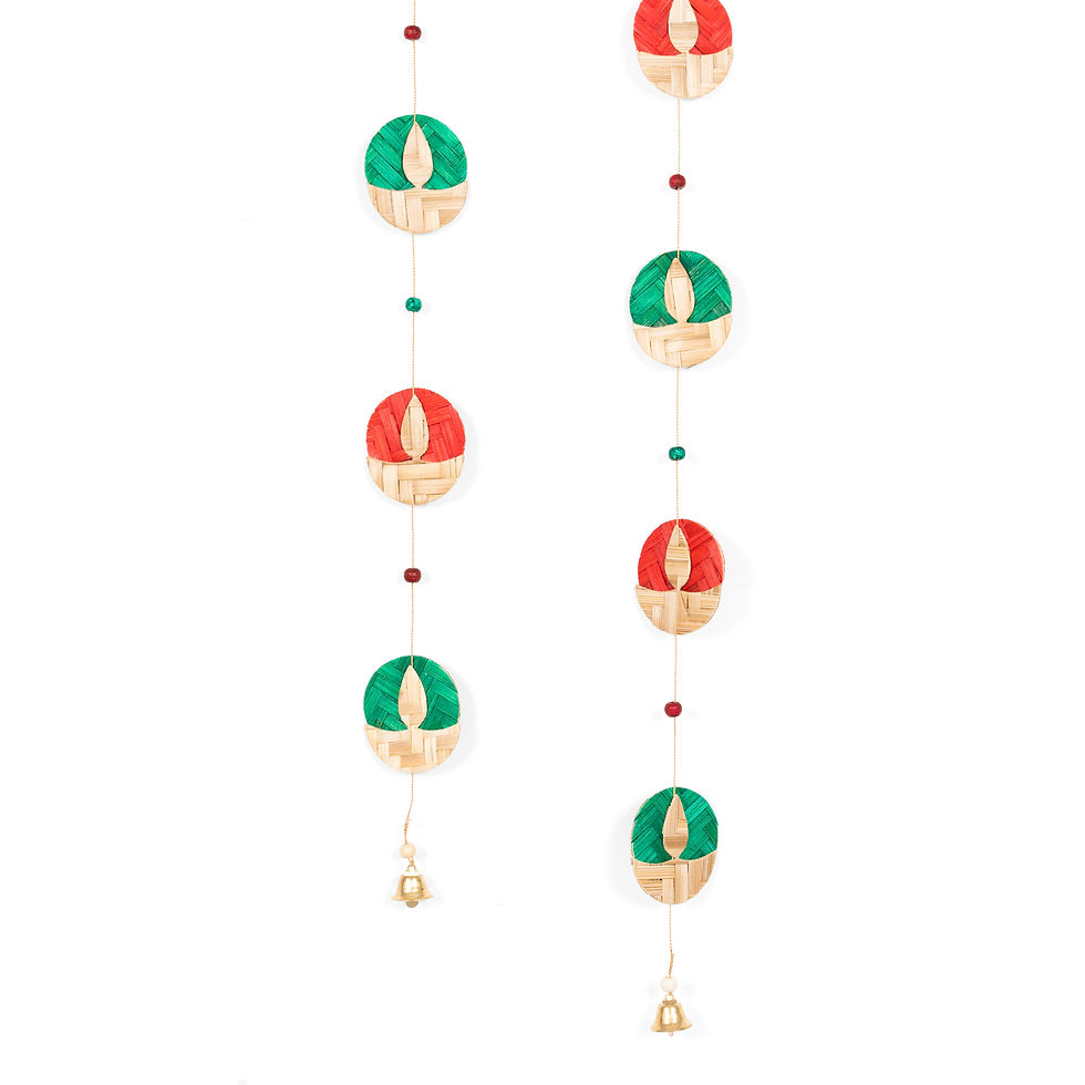 Thumbnail: Chanda Handcrafted Bamboo Streamers - Set of 2