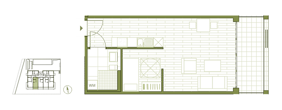 Miniaturbild: WE12 - 1,5-Zimmerwohnung