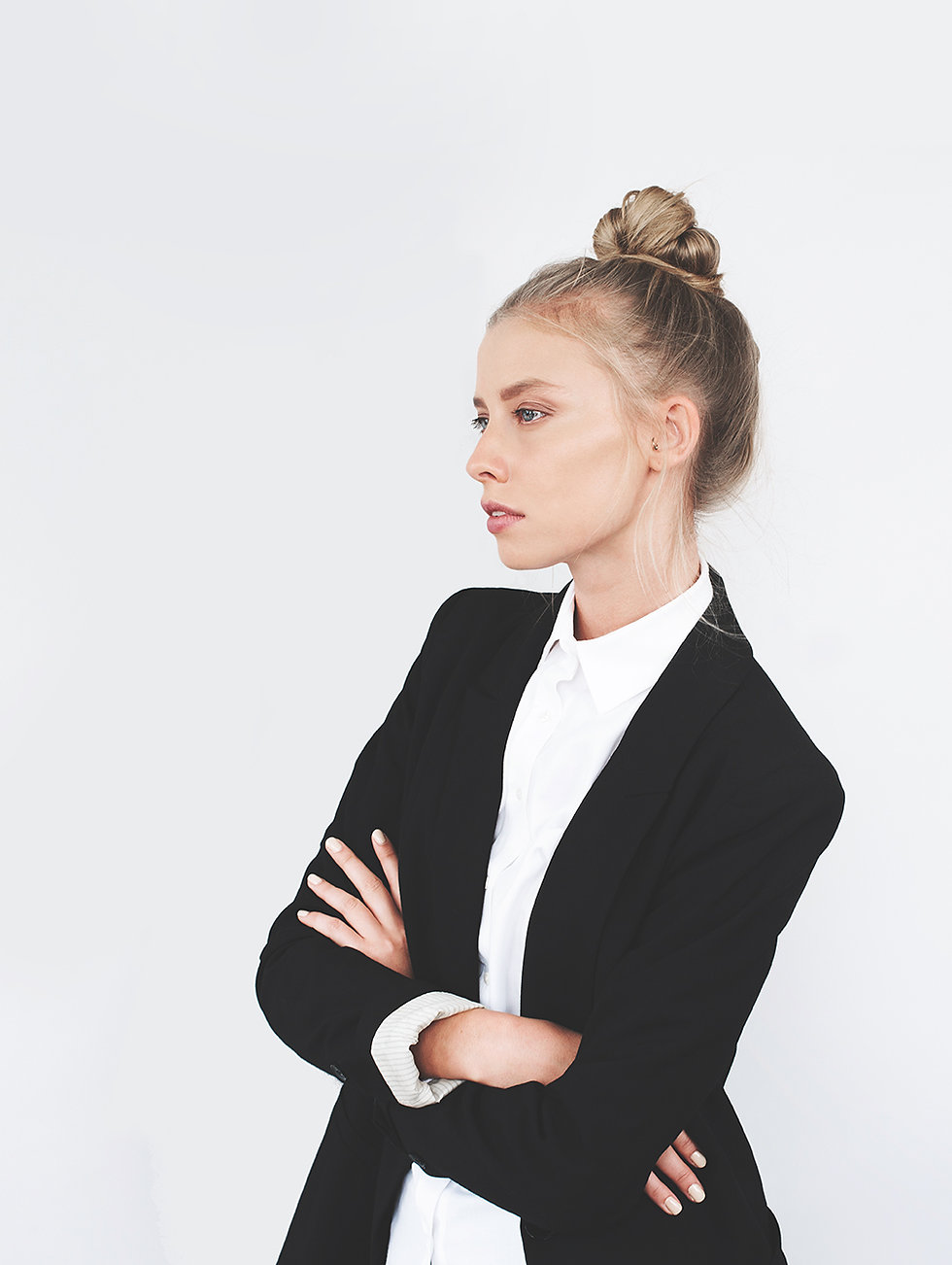 Model in Office Garment