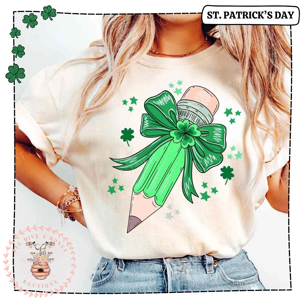 "Lucky Teacher" St. Patrickโs Day Tee! ๐โ๏ธ