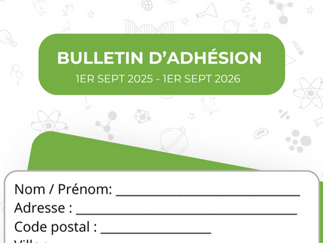 Ouverture des adhésions 2025-2026 ! ✅