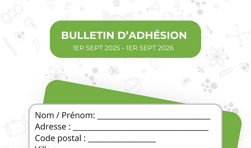 Ouverture des adhésions 2025-2026 ! ✅