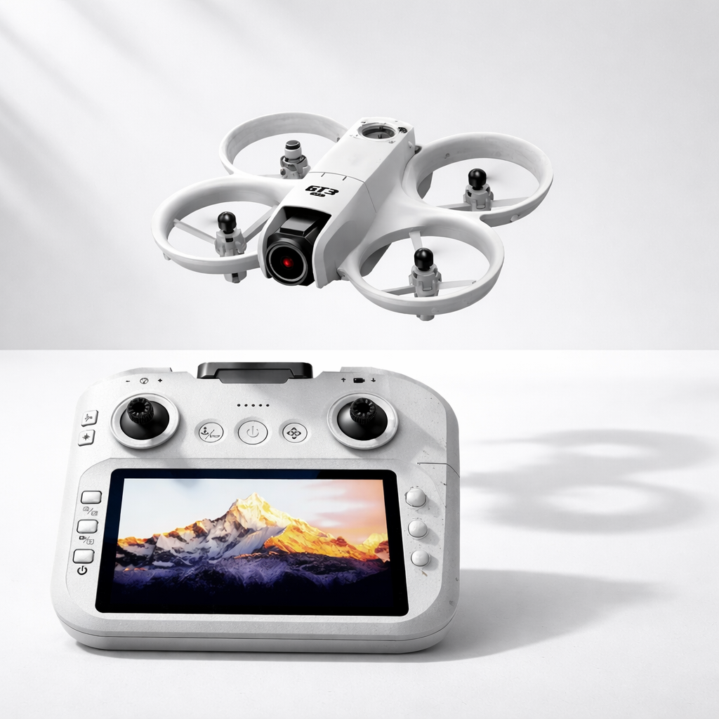 Novo GT3 Mini 2026 com drone dobrável com LED, GPS, câmera dupla 8K HD