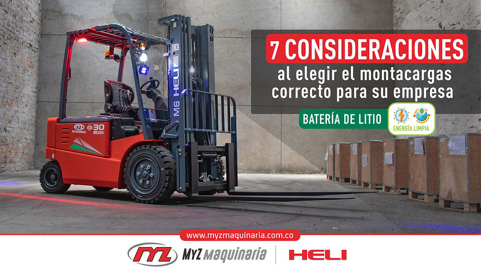 7 Consideraciones al elegir el montacargas correcto