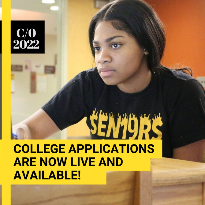 College Apps Are Live!!