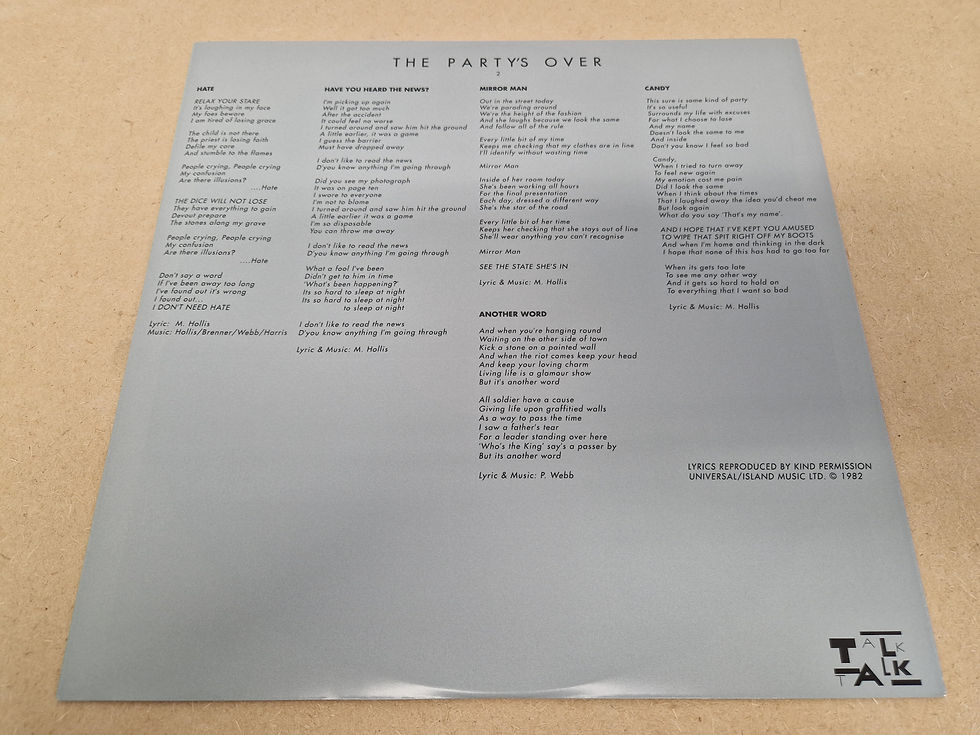 Thumbnail: Talk Talk – The Party's Over