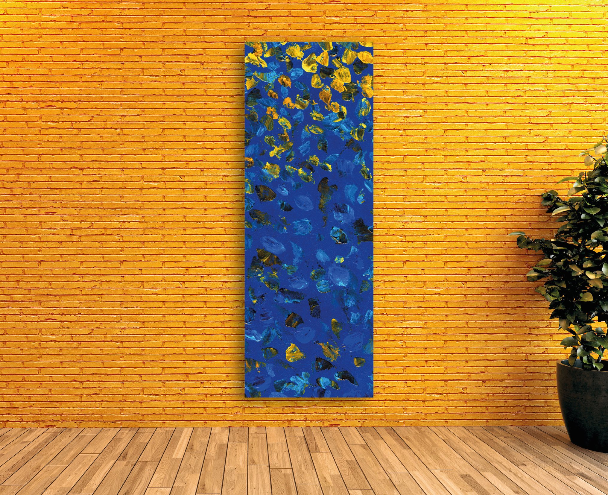 Radiatore Elettrico a Piastra Art Factory Verticale - Blue Paint