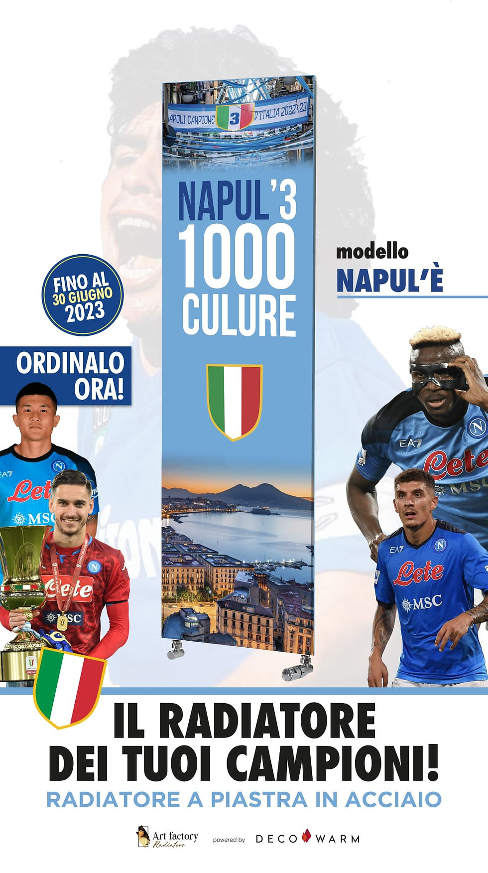 Miniatura: Napoli Campione D'Italia  - Radiatore Super Power